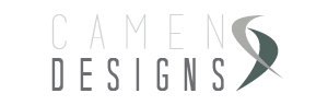 Camen Designs logo link.