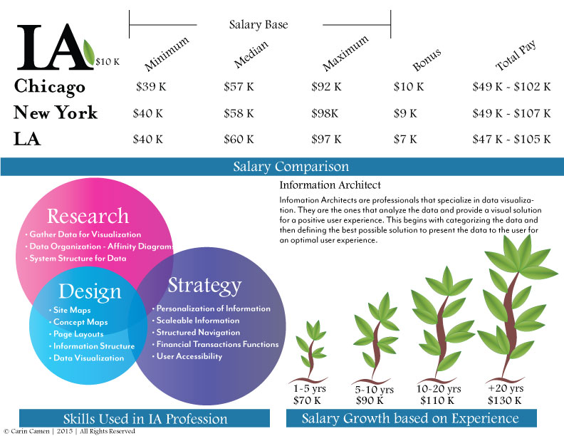 IA salary information design.