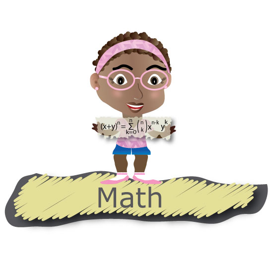 Character style icon for Math.