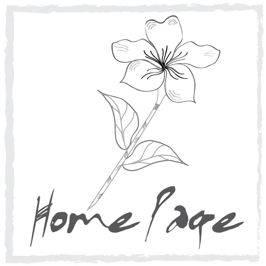 Line style icon for home page.