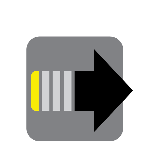 Material Design Icon for send with grey background.