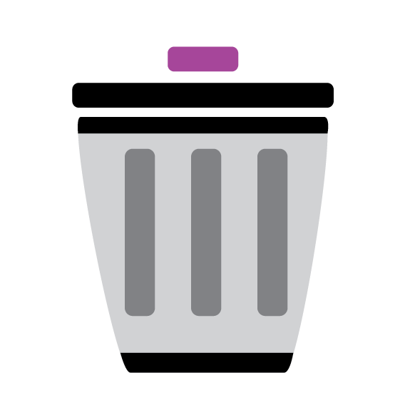 Material Design Icon for trash.