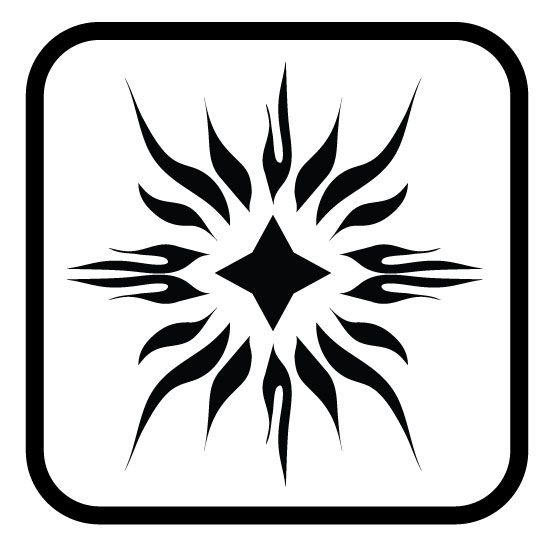 Symbols icon of abstract sun.